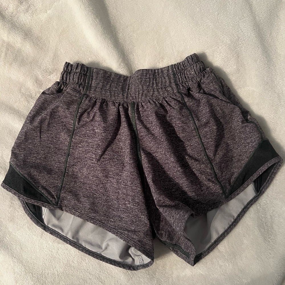 gray lululemon hotty hot shorts